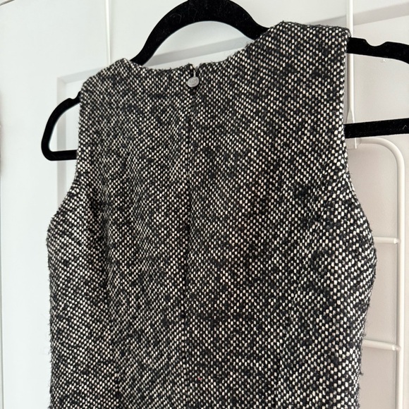Michael Kors black & white wool tweed drop waist sheath dress - size 0 (XS) - Picture 6 of 8